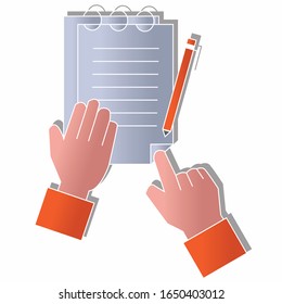 Record icon concept on white background. Creative idea design. Flat vector illustration for template, brochure or presentation.
