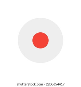 Record icon in flat style about camera, use for website mobile app presentation