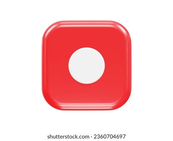 Record icon illustration element render