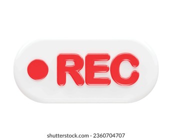 Record icon illustration element render