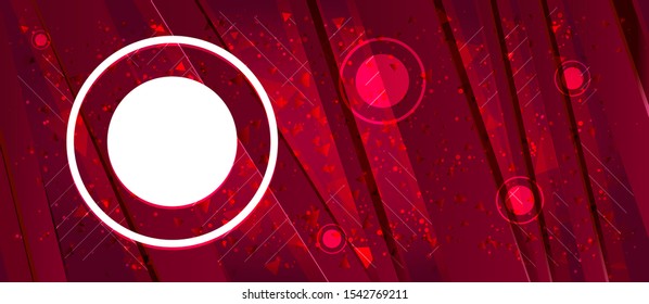 Record icon isolated on Abstract design bright red banner background
