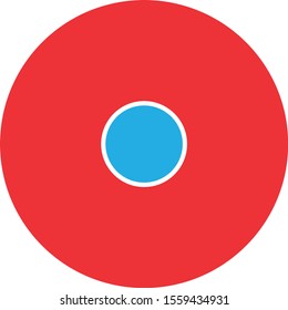 record icon isolated on background 
