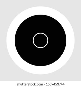 record icon isolated on background 
