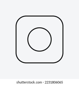 Record icon isolated on white background. Multimedia symbol modern, simple, vector, icon for website design, mobile app, ui. Vector Illustration