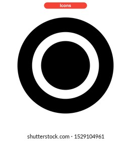 record icon isolated sign symbol vector illustration - high quality black style vector icons
