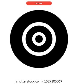 record icon isolated sign symbol vector illustration - high quality black style vector icons
