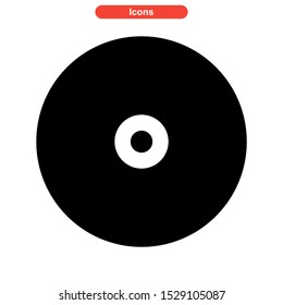 record icon isolated sign symbol vector illustration - high quality black style vector icons
