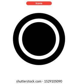 record icon isolated sign symbol vector illustration - high quality black style vector icons
