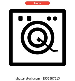 record icon isolated sign symbol vector illustration - high quality black style vector icons
