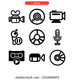 record icon isolated sign symbol vector illustration - Collection of high quality black style vector icons
