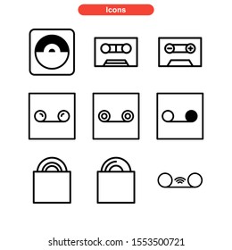 record icon isolated sign symbol vector illustration - Collection of high quality black style vector icons
