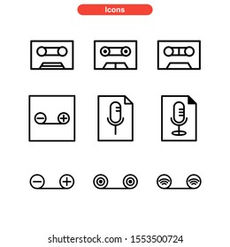 record icon isolated sign symbol vector illustration - Collection of high quality black style vector icons
