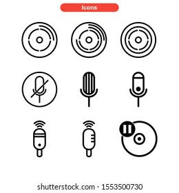record icon isolated sign symbol vector illustration - Collection of high quality black style vector icons
