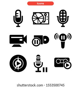 record icon isolated sign symbol vector illustration - Collection of high quality black style vector icons
