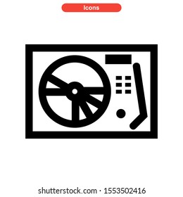 record icon isolated sign symbol vector illustration - high quality black style vector icons
