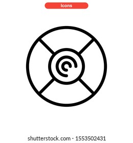 record icon isolated sign symbol vector illustration - high quality black style vector icons
