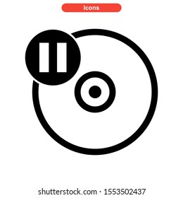 record icon isolated sign symbol vector illustration - high quality black style vector icons
