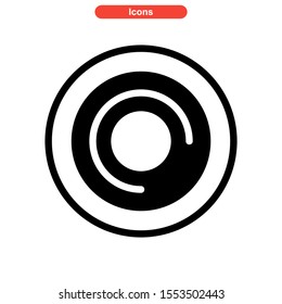 record icon isolated sign symbol vector illustration - high quality black style vector icons
