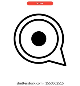 record icon isolated sign symbol vector illustration - high quality black style vector icons
