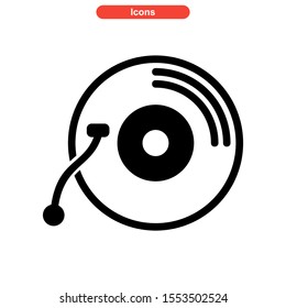record icon isolated sign symbol vector illustration - high quality black style vector icons
