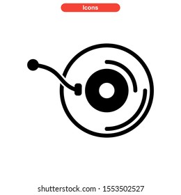 record icon isolated sign symbol vector illustration - high quality black style vector icons
