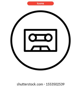 record icon isolated sign symbol vector illustration - high quality black style vector icons
