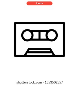 record icon isolated sign symbol vector illustration - high quality black style vector icons
