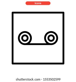 record icon isolated sign symbol vector illustration - high quality black style vector icons
