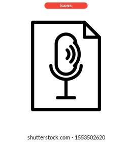 record icon isolated sign symbol vector illustration - high quality black style vector icons
