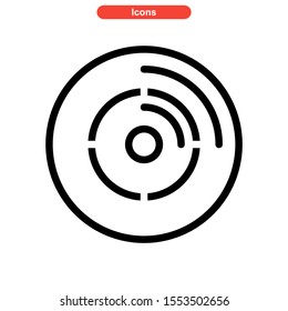 record icon isolated sign symbol vector illustration - high quality black style vector icons
