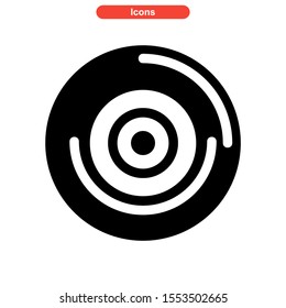 record icon isolated sign symbol vector illustration - high quality black style vector icons
