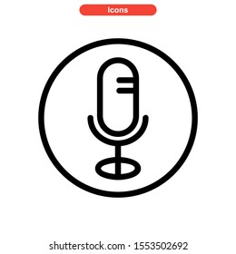 record icon isolated sign symbol vector illustration - high quality black style vector icons
