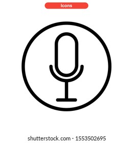 record icon isolated sign symbol vector illustration - high quality black style vector icons

