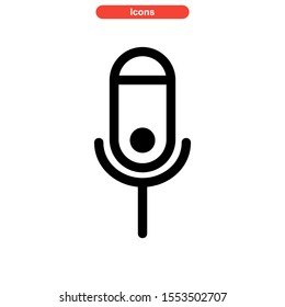 record icon isolated sign symbol vector illustration - high quality black style vector icons
