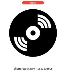 record icon isolated sign symbol vector illustration - high quality black style vector icons
