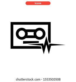 record icon isolated sign symbol vector illustration - high quality black style vector icons
