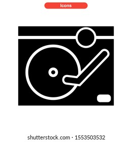 record icon isolated sign symbol vector illustration - high quality black style vector icons
