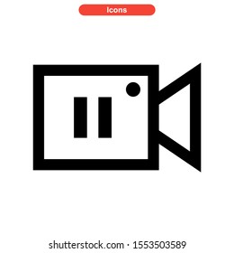 record icon isolated sign symbol vector illustration - high quality black style vector icons
