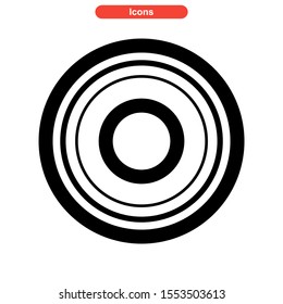 record icon isolated sign symbol vector illustration - high quality black style vector icons
