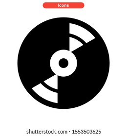 record icon isolated sign symbol vector illustration - high quality black style vector icons
