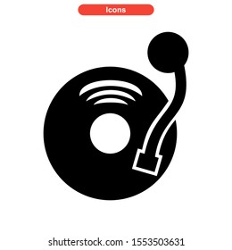 record icon isolated sign symbol vector illustration - high quality black style vector icons
