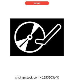 record icon isolated sign symbol vector illustration - high quality black style vector icons
