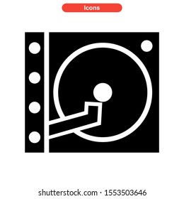record icon isolated sign symbol vector illustration - high quality black style vector icons
