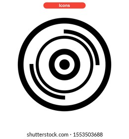record icon isolated sign symbol vector illustration - high quality black style vector icons
