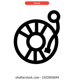 record icon isolated sign symbol vector illustration - high quality black style vector icons
