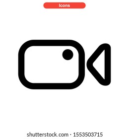 record icon isolated sign symbol vector illustration - high quality black style vector icons

