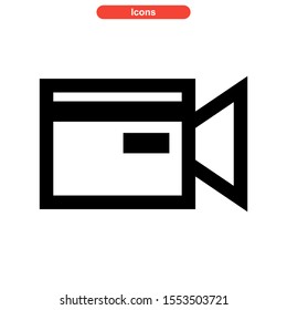 record icon isolated sign symbol vector illustration - high quality black style vector icons
