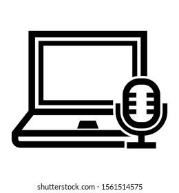 record icon isolated sign symbol vector illustration - high quality black style vector icons

