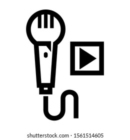 record icon isolated sign symbol vector illustration - high quality black style vector icons
