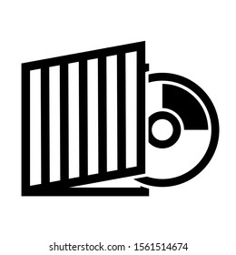 record icon isolated sign symbol vector illustration - high quality black style vector icons

